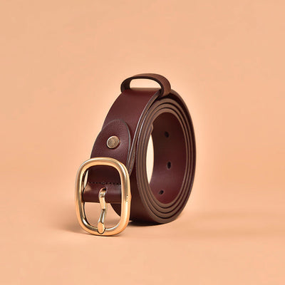 Pin Buckle Leather Belt