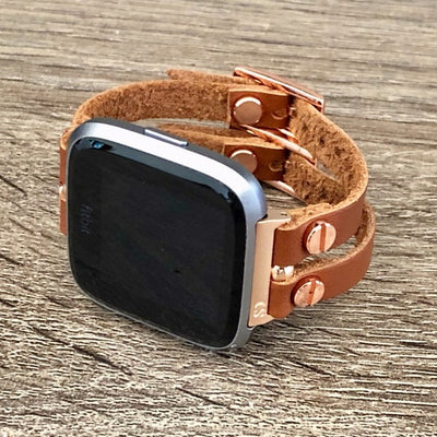 Light Brown Versa Lite Double Strap Leather Band